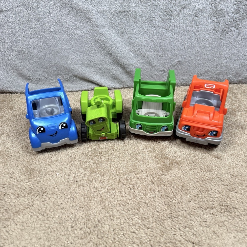 Fisher-Price Little People Community Helper Vehicle Lot 4 Tractor Truck HMX82